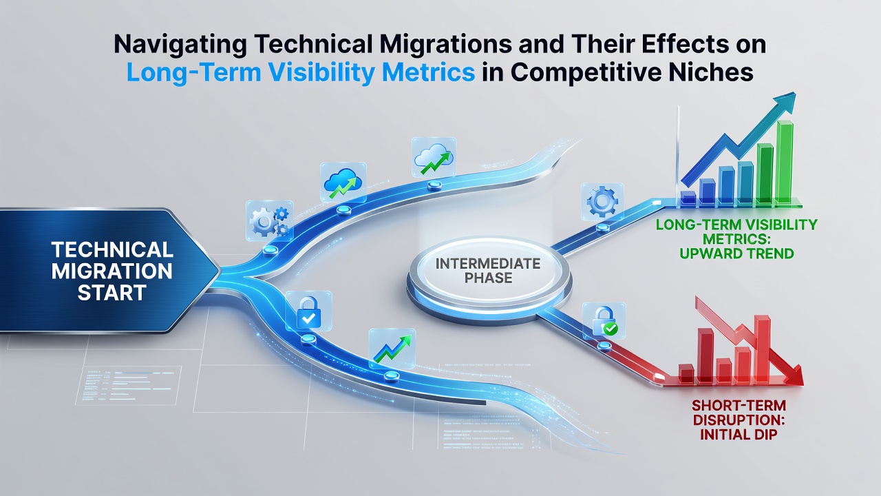 Navigating Technical Migrations and Their Effects on Long-Term Visibility Metrics in Competitive Niches